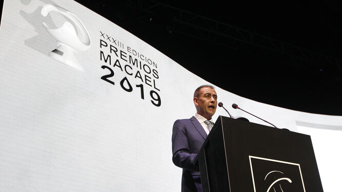 El presidente de AEMA, Jesús Posadas, puso el broche a la gala con su discurso, el primero tras su elección.