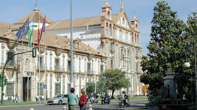 Fachada del palacio de la Merced, sede de la Diputación.
