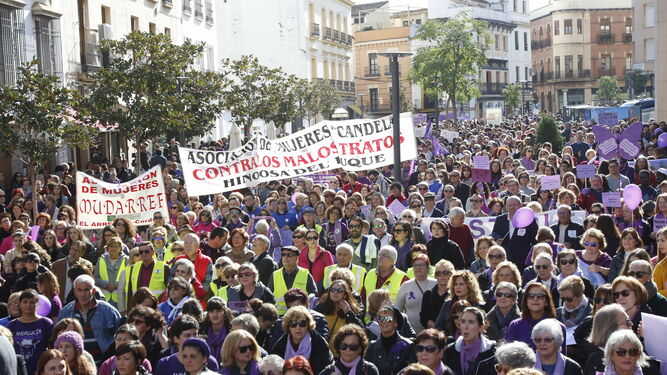 Marcha en Córdoba por el 25N, el Día contra la Violencia sobre la Mujer.