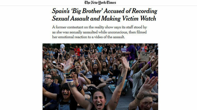 La noticia sobre el 'GH' español que ha sido publicada en la web del NY Times