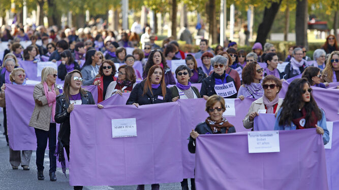 Manifestación contra la violencia de género en Córdoba.