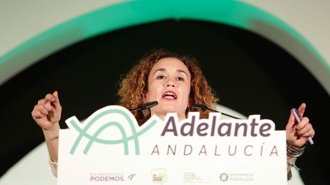 Ana Naranjo, durante un acto de Adelante Andalucía.