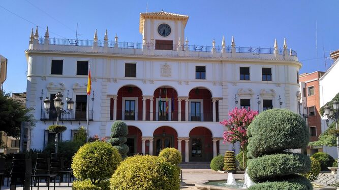 Entrada principal del Ayuntamiento de Priego de Córdoba.