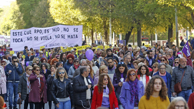 Más de 5.000 personas claman en Córdoba contra la violencia machista.
