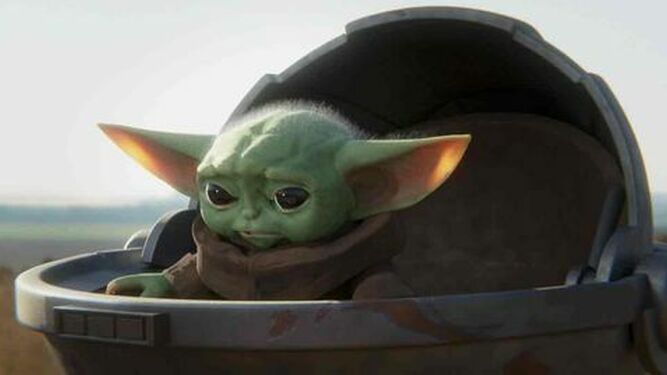 El ya célebre Baby Yoda de la serie de Disney + 'The Mandalorian'