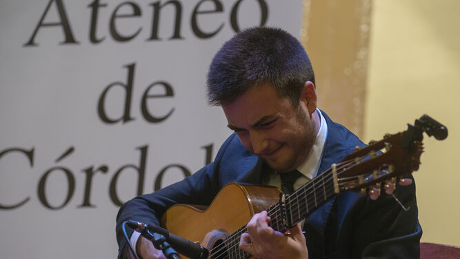Rafael Trenas Hijo, en un recital.