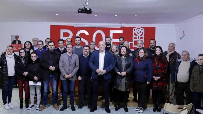 Representantes del PSOE en Villafranca de Córdoba.