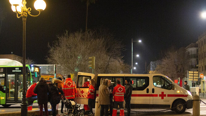 Intervención de la Unidad de Emergencia Social de Cruz Roja en Córdoba.