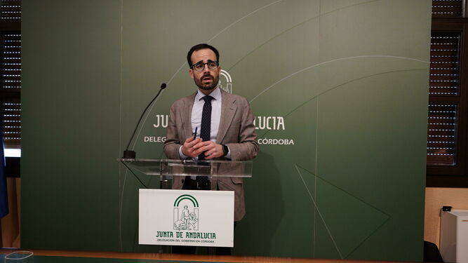 Ángel Herrador, en la delegación de la Junta en Córdoba.