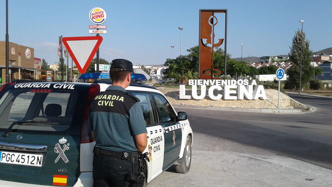 Control de la Guardia Civil en Lucena.