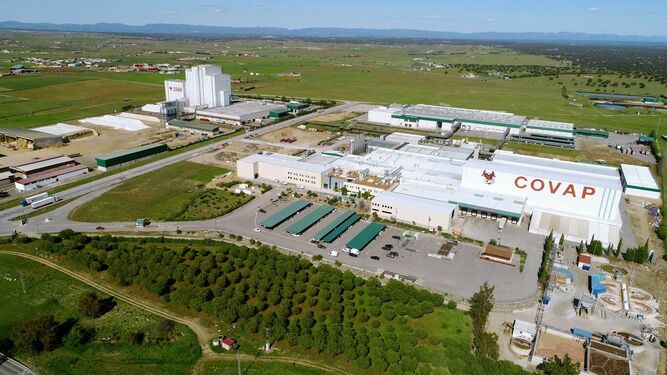Imagen aérea de las instalaciones de Covap.