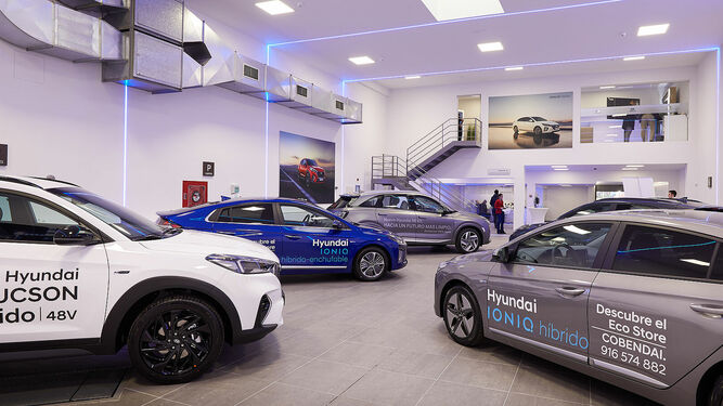 Imagen de la nueva Hyundai ‘ECO Store’, el concesionario de coches ecológicos.