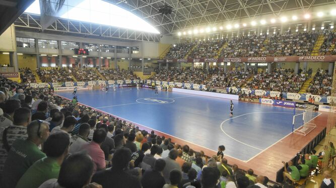 Vista Alegre, completamente lleno durante un partido del Córdoba Futsal de este curso.