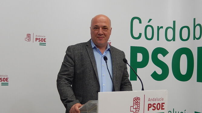 Antonio Ruiz, en la sede del PSOE de Córdoba.