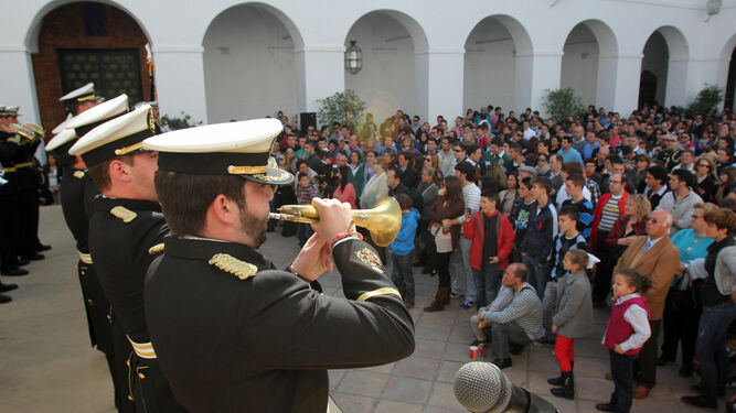 Momento de un certamen de bandas celebrado en la Diputación.