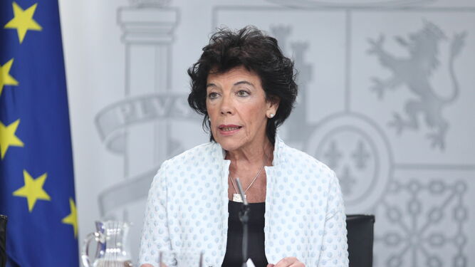 La ministrad de Educación, Isabel Celaá.