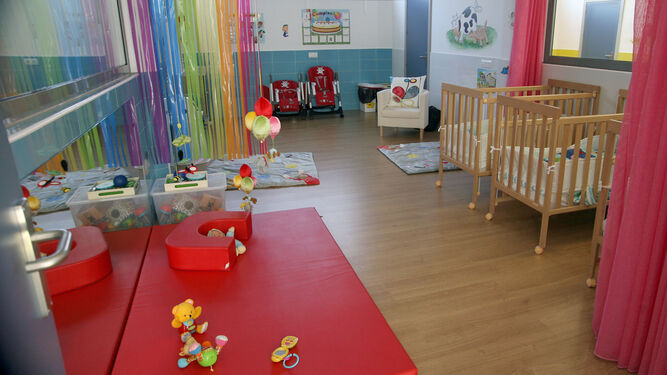 Instalaciones vacías de un centro de Educación Infantil para niños de hasta tres años.