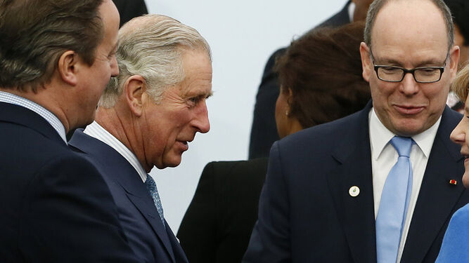 Alberto de Mónaco y el príncipe Carlos, el pasado 10 de marzo, juntos en la cumbre 'Water Aid'.