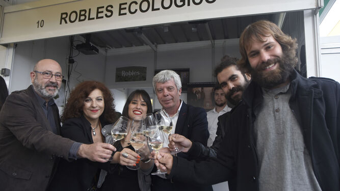 Expositor de Bodegas Robles en la edición 2019 de la Cata del Vino