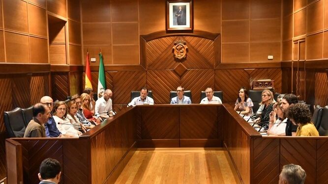Una sesión plenaria del Ayuntamiento de Pozoblanco.