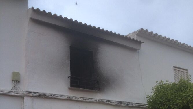 Casa incendiada en Las Navas del Selpillar