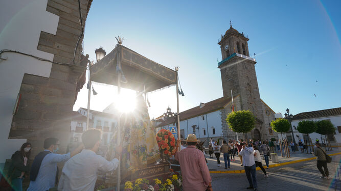 Las fotograf&iacute;as de la llegada de la Virgen de Luna a Villanueva de C&oacute;rdoba