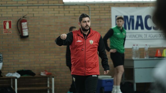 Josan González, en un entrenamiento con el Córdoba Futsal