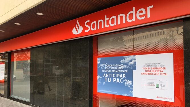Una sucursal de Banco Santander.