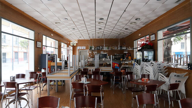 Bar cerrado en Huelva