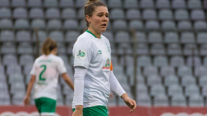 Lisa Marie Scholz, en un encuentro con el Werder Bremen.