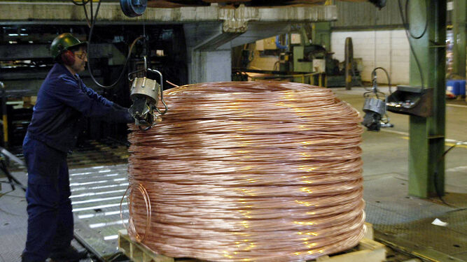 El cobre es uno de los productos principales con los que Córdoba comercia con el exterior.