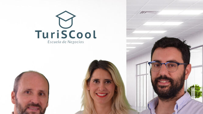 Nacho Ambel, CEO; Ana Monje, COO y Jesús Romero, CMO de TuriScool.