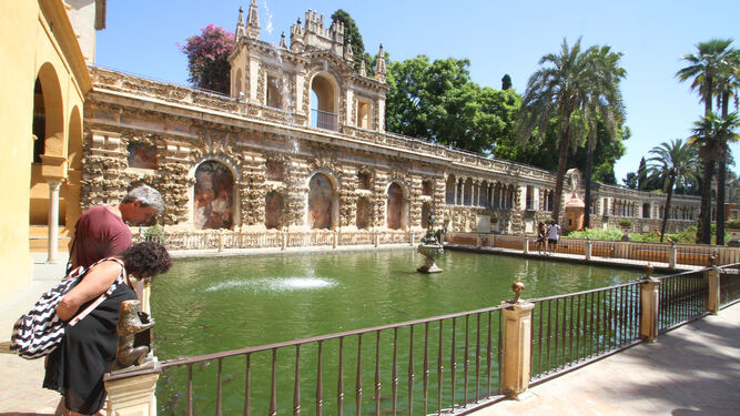 El estanque de Mercurio del Real Alcázar recuperará su funcionalidad con la restauración.