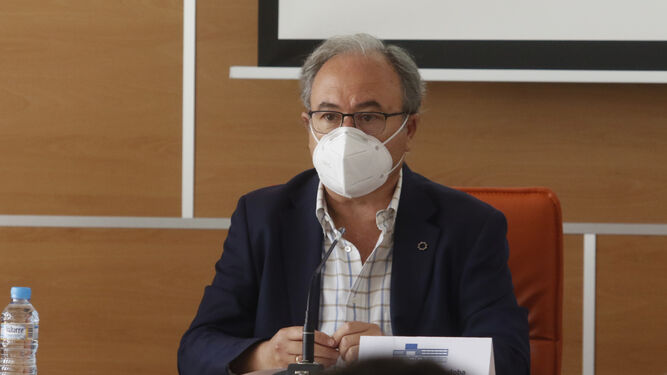 Antonio Díaz, durante la presentación de 'Vuelven los eventos a Córdoba ', en CECO.