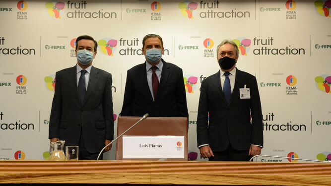 El ministro Luis Planas en la inauguración oficial de Fruit Attraction 2020.