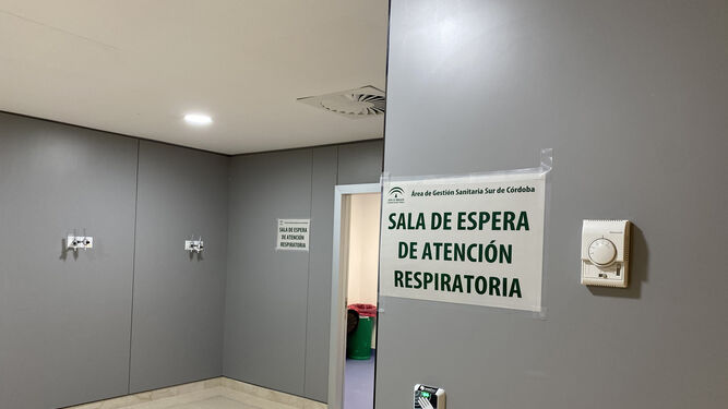 Circuito específico para pacientes respiratoriosa en el Hospital Infanta Margarita de Cabra.