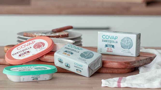 Covap  lanza una nueva gama de mantequillas elaboradas con leche de vaca, oveja y cabra.