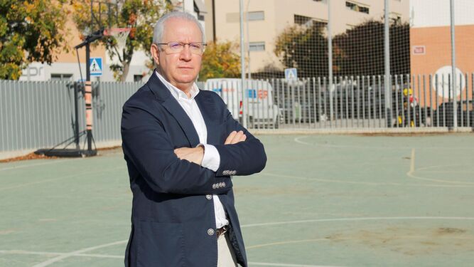 Juan Guijo, en las instalaciones deportivas de Asaenec.