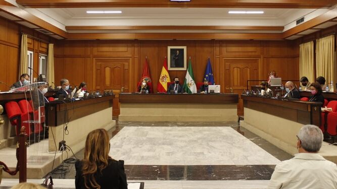 Un momento de la sesión plenaria del Ayuntamiento de Córdoba.