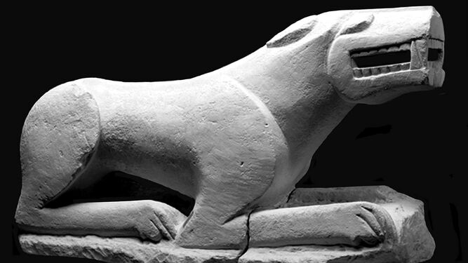 Leona hallada en Baena y custodiada en el Museo Arqueol&oacute;gico Nacional.