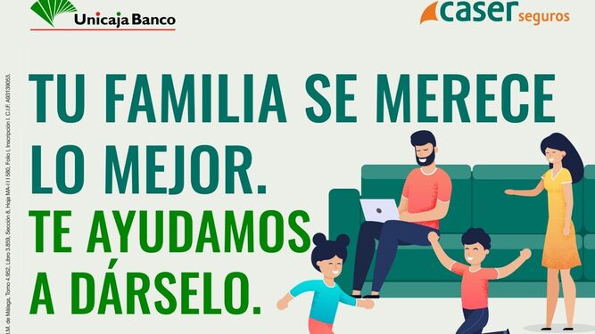 Campaña de seguros de salud de Caser que ha lanzado Unicaja Banco