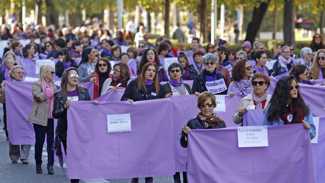 Manifestación contra la violencia de género de 2019.