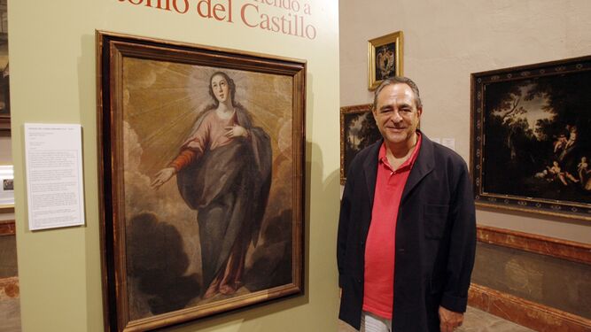 José María Palencia, en una actividad sobre Antonio del Castillo en el Bellas Artes.