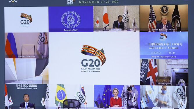 La cumbre del G20 se celebra de manera virtual por el Covid.