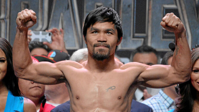 El boxeador Manny Pacquiao