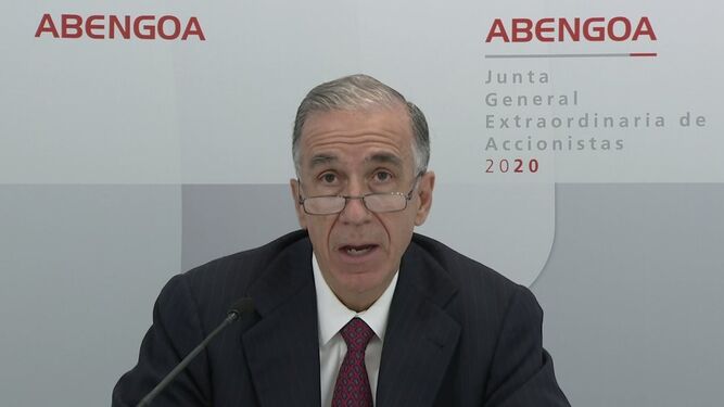 Gonzalo Urquijo, durante la junta general de accionistas del pasado 17 de noviembre, en la que fue destituido.