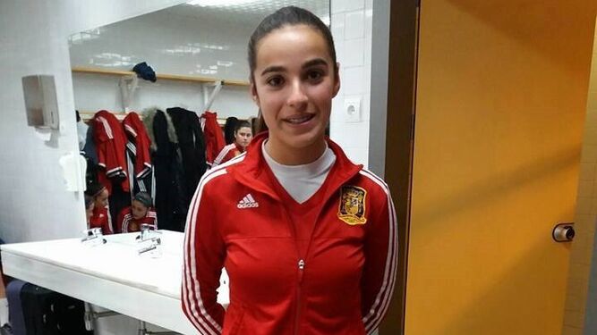 La cordobesa Juani Torres, con los colores de la selección española sub 17.