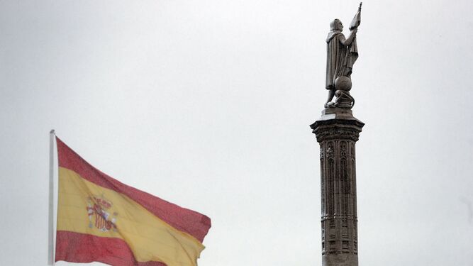 El monumento a Colón de la capital madrileña, en una imagen reciente.
