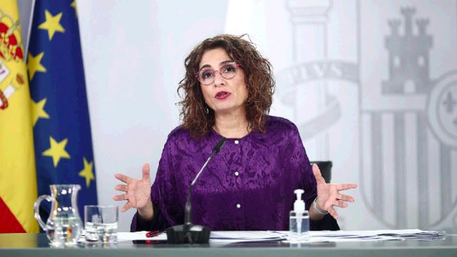 María Jesús Montero, en rueda de prensa tras el Consejo de Ministros.