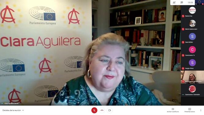 Charla de la eurodiputada del PSOE, Clara Aguilera, sobre PAC y Nutriscore.